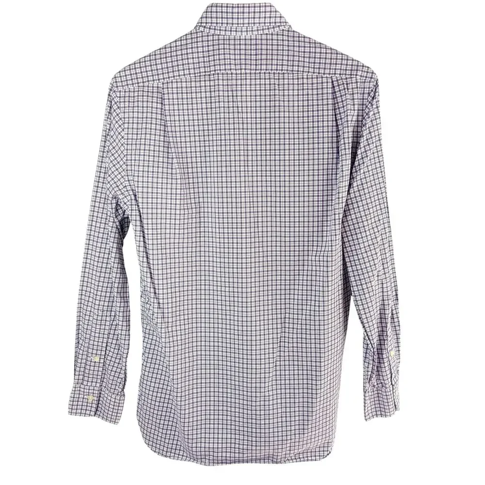 Polo Ralph Lauren Men's Classic Purple Checkered Plaid Shirt